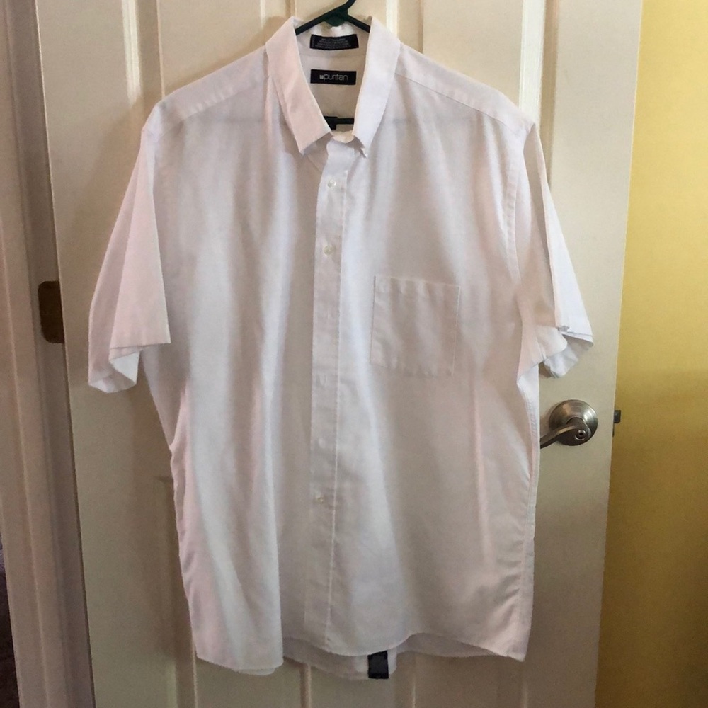 Puritan men’s button down oxford shirt . Neck 17.5